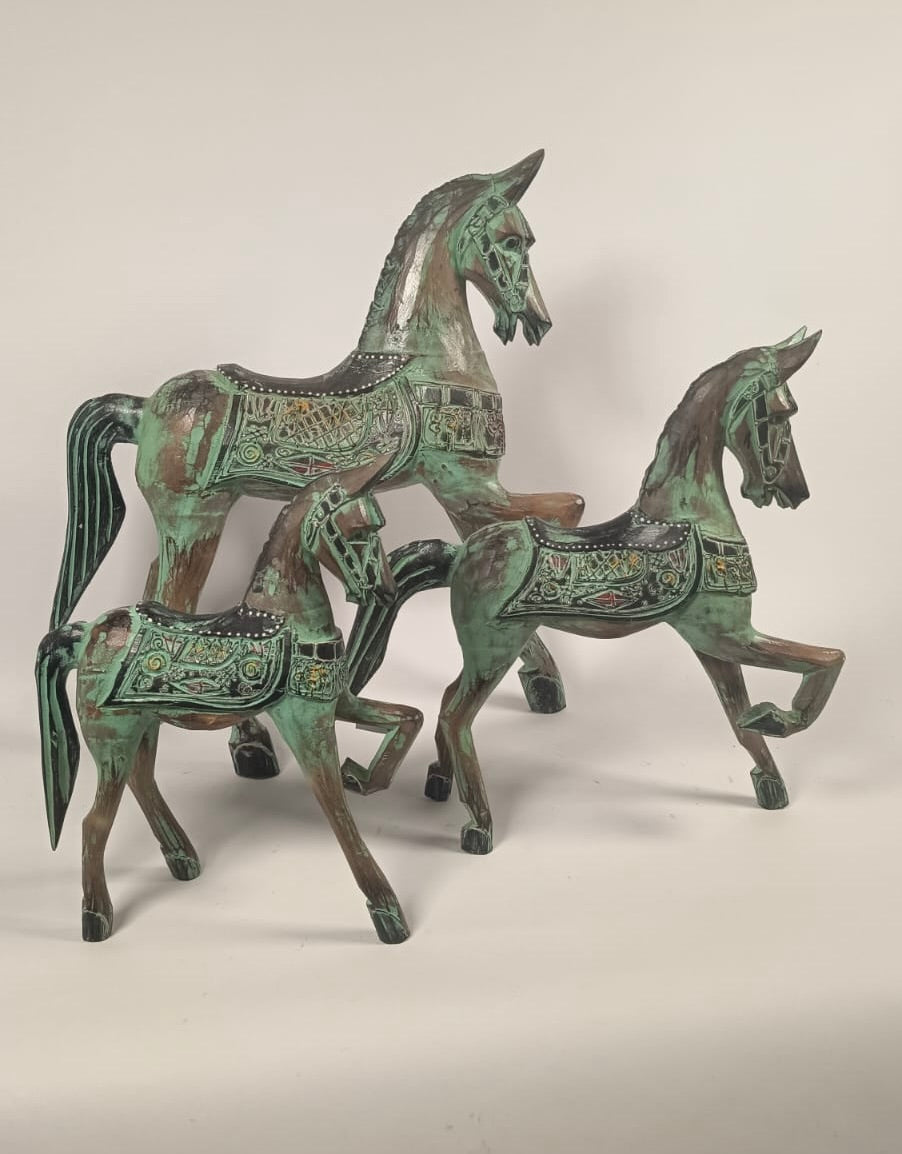 Handmade wooden horse