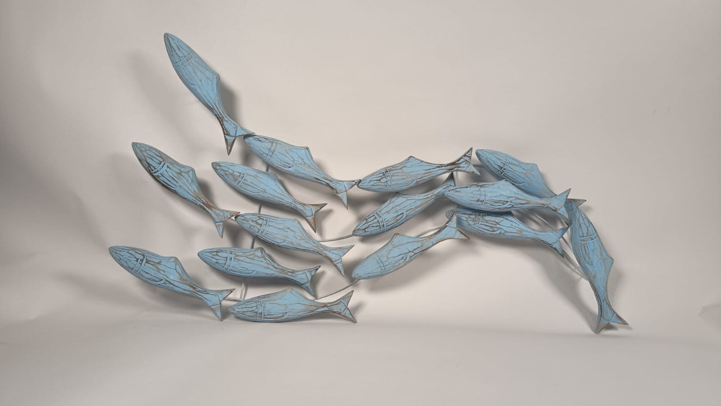 Handcrafted Fish Wall Sculpture