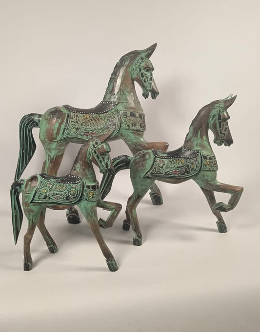 Handmade wooden horse
