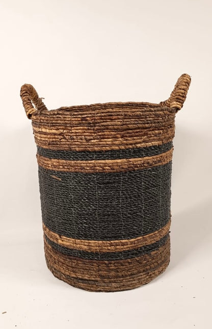 Handwoven Stripe Basket Set