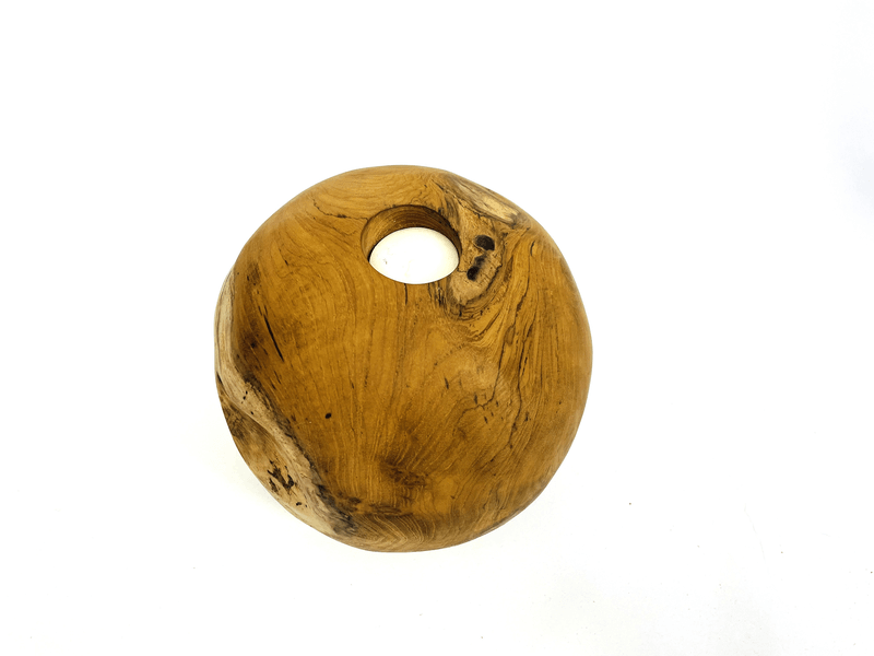 Wooden Sphere Tealight Holder