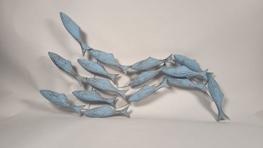 Handcrafted Fish Wall Sculpture