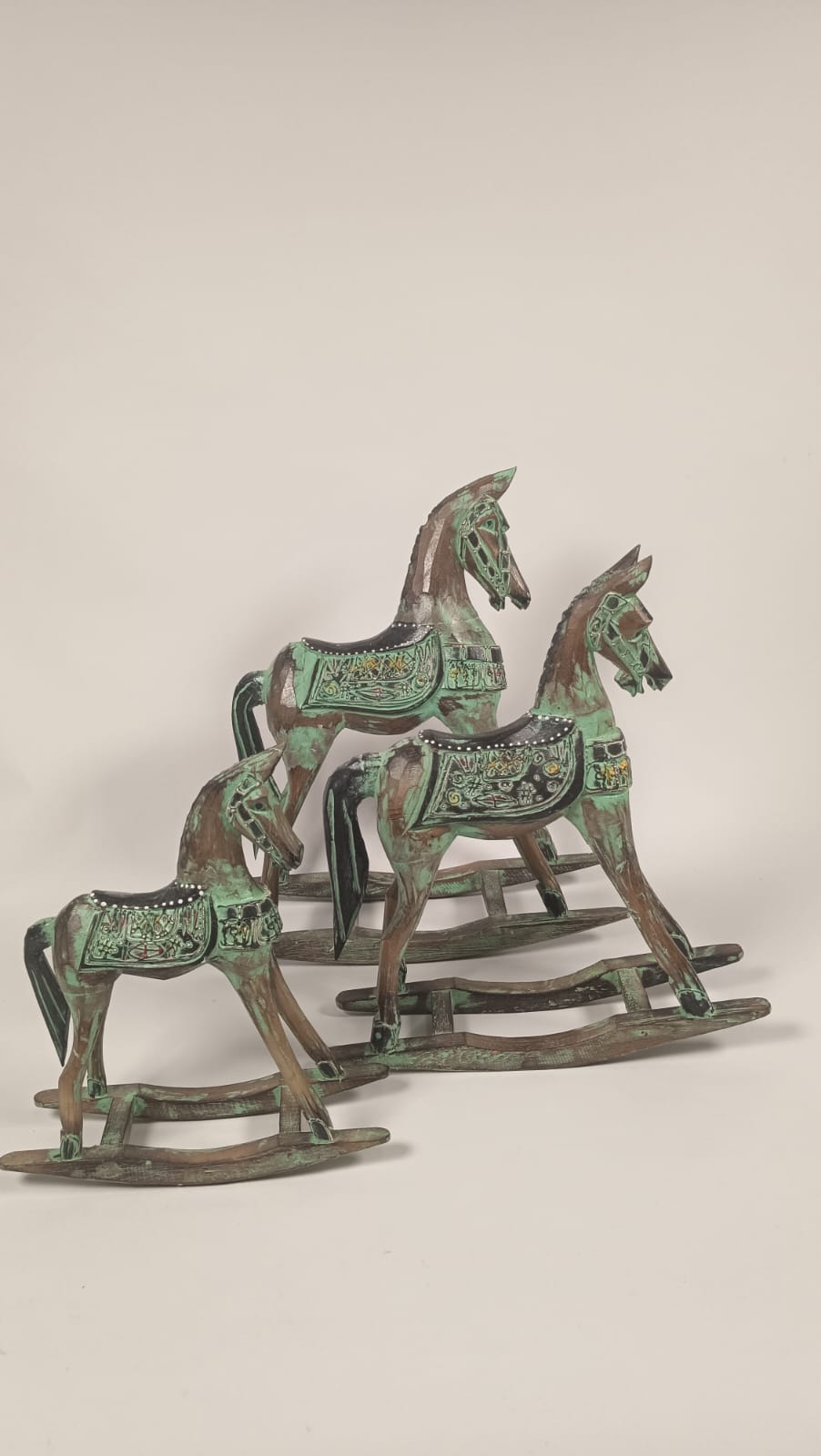 Handmade Patina Rocking Horse