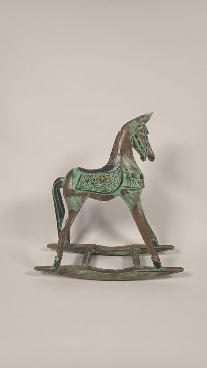 Handmade Patina Rocking Horse
