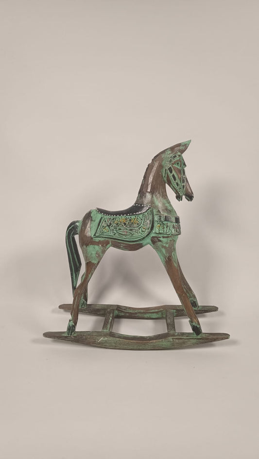 Handmade Patina Rocking Horse