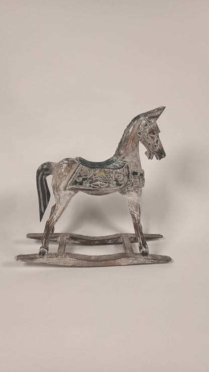 Handmade Patina Rocking Horse