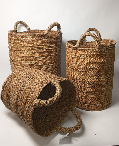 Handwoven Round Basket