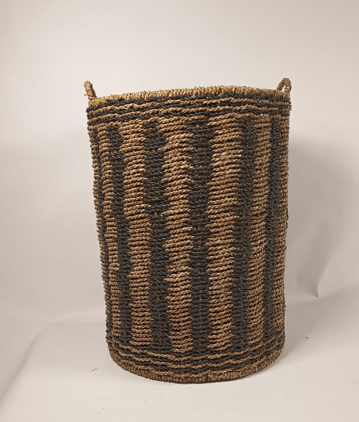 Handwoven Vertical Weave Basket Set