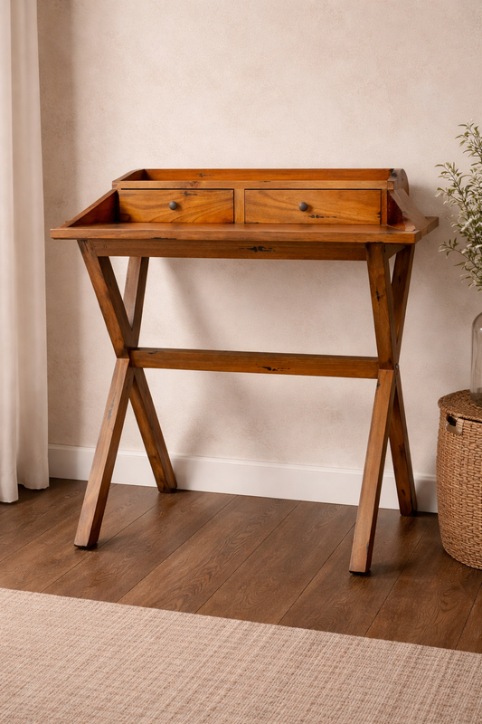 Vintage Wooden Secretary Desk